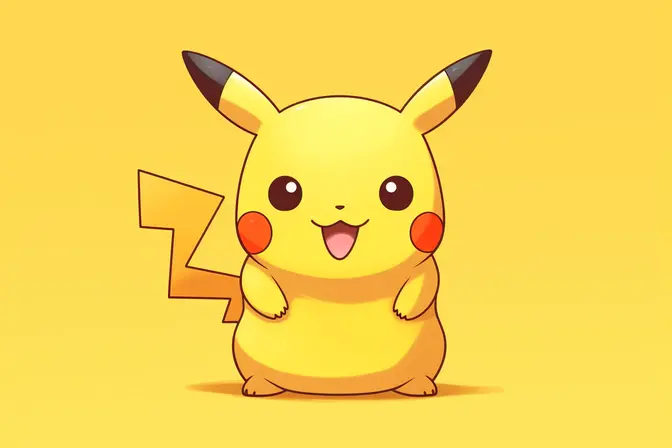 Pikachu Pokemon image created with Midjourney.